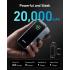 Anker Prime Power Bank, 20,000mAh 200W Portable Laptop Charger for Travel, TSA-Approved, Smart Digital Display, 2 USB-C and 1 USB-A Port, for iPhone 16/15/14 Series, Samsung, MacBook, and More Visit the Anker Store - Black